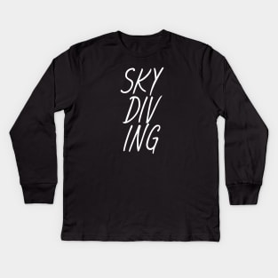 Skydiving Kids Long Sleeve T-Shirt